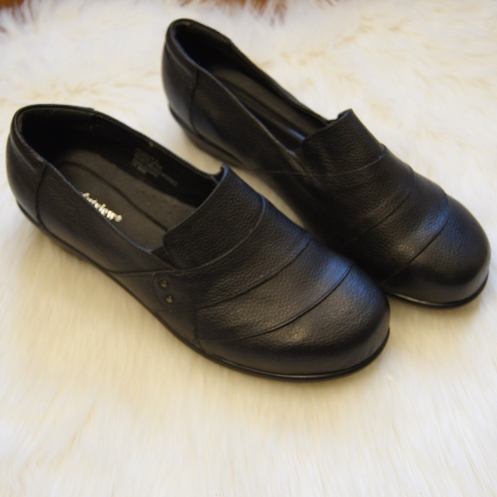 ❤️ Comfort View Womens Black Loafers 11 NWOT